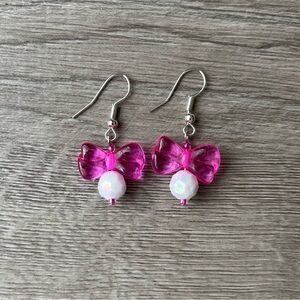 Beaded Kawaii Hello Kitty Earrings